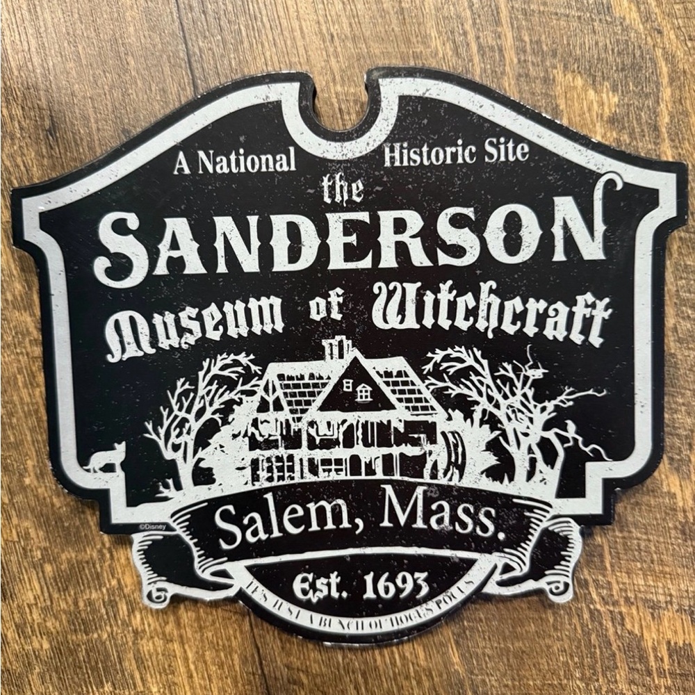 Spirit Black and White Witchcraft Museum Sign